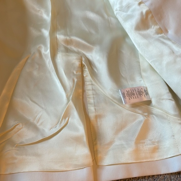 Nili Lotan Nathalia Jacket White Blazer Double Breasted NEEDS CLEANING Size 0 - Picture 10 of 11